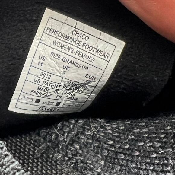 Chaco Shoes Womens 11 Scion Knit Athletic Comfort Black Sneakers - Picture 6 of 7